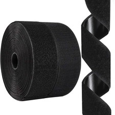 2 Inch x 26 Feet Hook and Loop Tape Sticky Back Fastener Roll, Nylon Self Adh...
