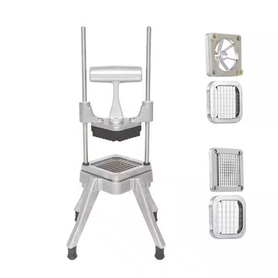Commercial Vegetable Fruit Chopper, Aluminum Alloy French Fry Cutter with 1/4 In