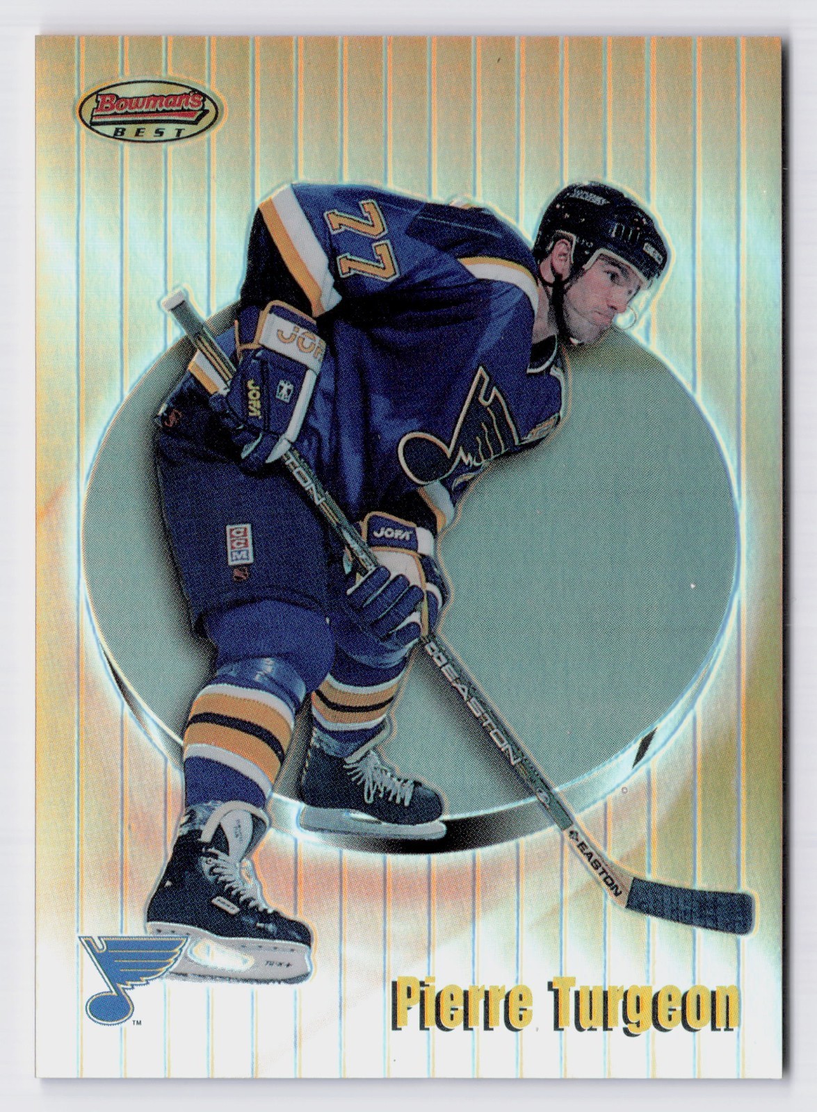 1998-99 Bowman's Best Pierre Turgeon #86 Refractor /400 ST. LOUIS BLUES