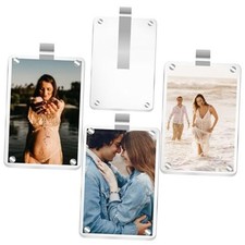 Car Sun Visor Photo Holder Universal Magnetic Car Visor Clip, 4 Pack