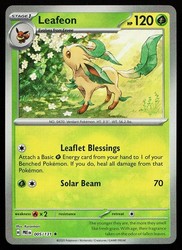 Leafeon 005/131 Prismatic Evolutions Poke Ball Pattern Holo Rare