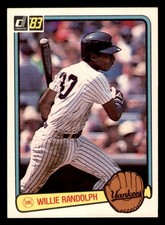 1983 Donruss #283 Willie Randolph Yankees