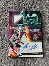 2020 Spectra Vested Veterans Jason Kelce Auto Game Worn #/15 Pink Eagles