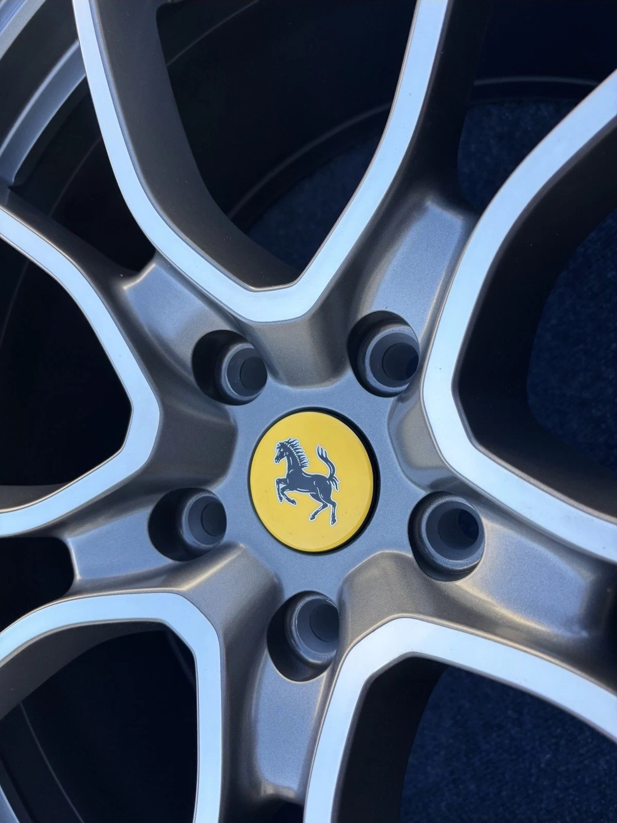 20" OEM FERRARI 488 GTB F8 FORGED WHEELS CALIFORNIA 458 488GTB PISTA RIMS CAPS