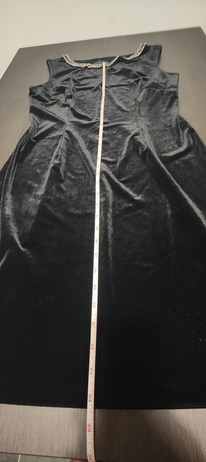 VETEMENTS Abito donna Connected Apparel in velluto nero Taglia 12