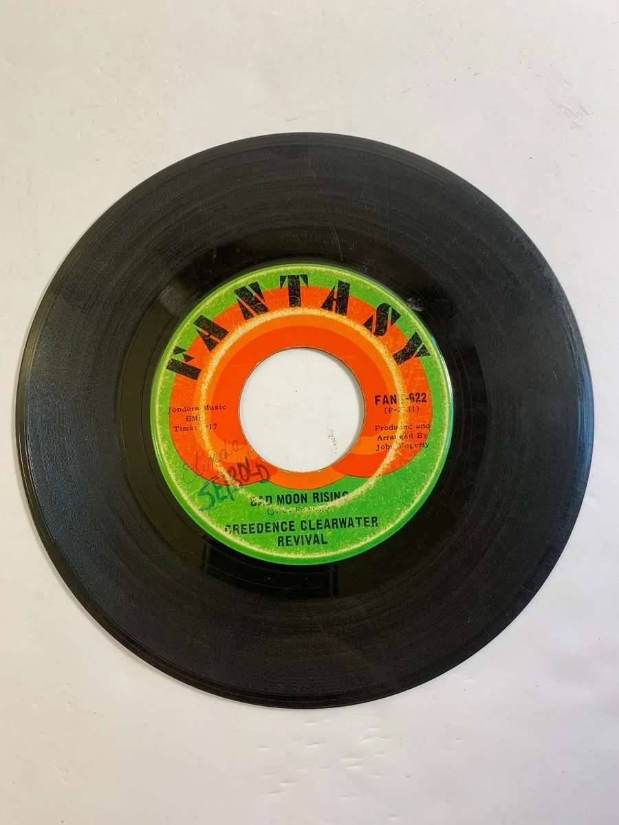 Creedence Clearwater Revival Rock 45 RPM Speed Vinyl Records for