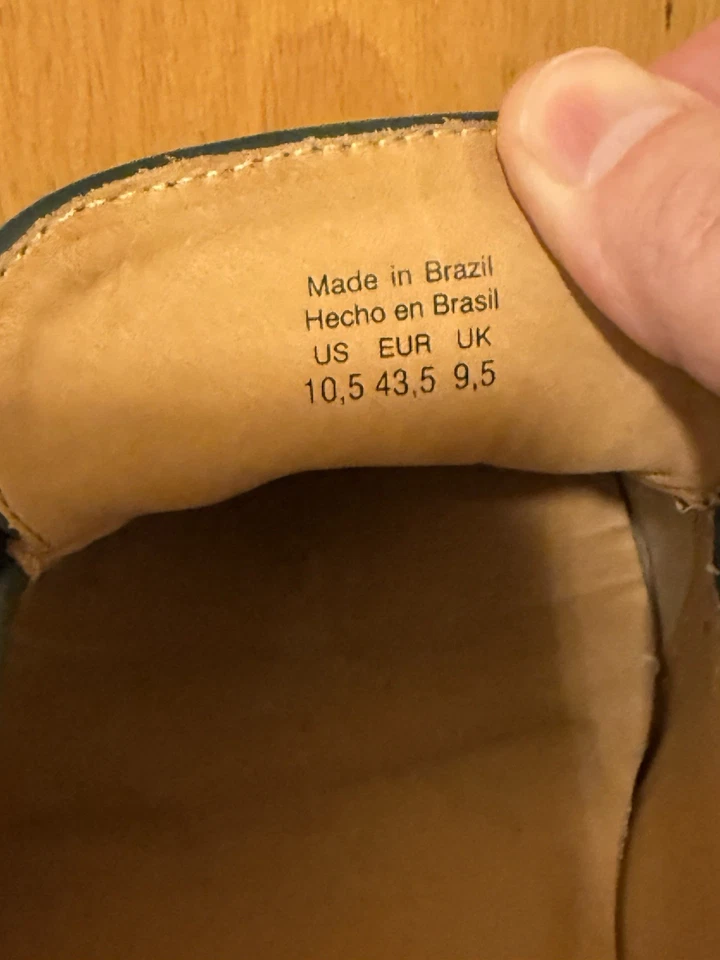 Zapatos de vestir sin cordones Aldo de gamuza verde para hombre talla 10,5 EU 43,5 Foto 4 de 4
