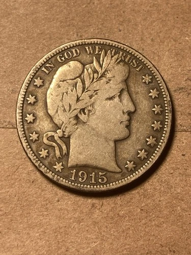 1915 P Barber Half Dollar - Fine/VF - As Shown! (#1574)