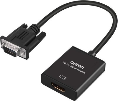 VGA to HDMI, 1080P HDMI Adapter (Male Female) for Computer, 1 Pcs 