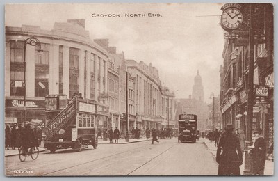 Croydon Surrey North End Postkarte