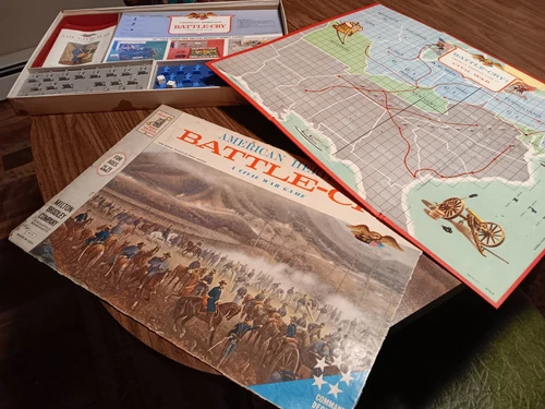 VINTAGE 1961 BATTLE CRY MILTON BRADLEY A CIVIL WAR BOARD GAME AMERICAN HERITAGE