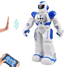 Remote Control Robot For Kids, Intelligent Programmable LARGE SIZE, Blue