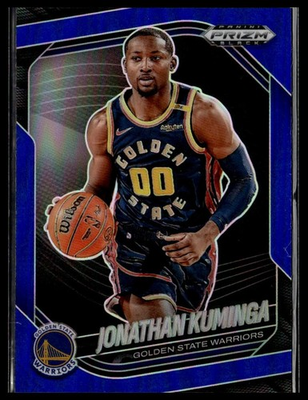#ad 2024 25 Panini Prizm Black 122 Jonathan Kuminga GS Warriors Blue 112 199 $3.99