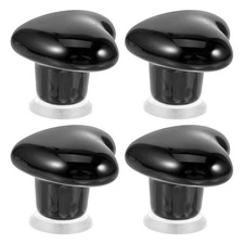 4pcs Toilet Tank Button Aid: Heart Shaped Toilet Lid Cover Lifter Handle Push