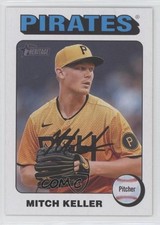 2024 Topps Heritage Short Print White Border Mitch Keller #27 1m8e