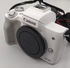 Canon EOS Kiss M2 Mirrorless Camera Kit Double Zoom Lens Used