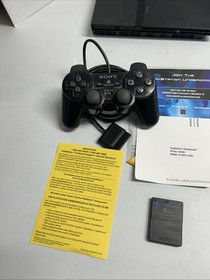 Sony PlayStation 2 PS2 Slim Console with OEM Cords + Controller & Memory Card!