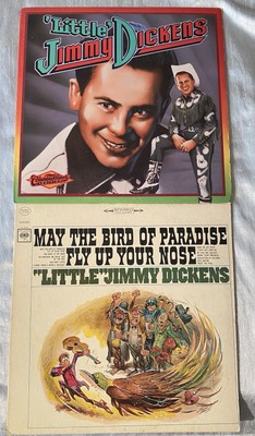 Lot Of 2 Little Jimmy Dickens LP Records Columbia Historic Edition, Bird Up Nose