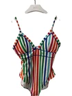 Boden Kassia V Neck Swimsuit Striped Multicoloured Size 16R 1 RVB001 size box