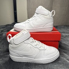 Nike Court Borough 2 Mid PSV Triple White Multiple Sizes New With Box