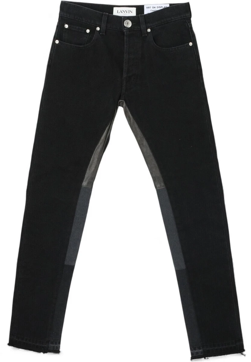 Jeans Homme Lanvin Classique - Coupe Slim, Gris Clair, Tailles 28 à 32 (neuf Avec étiquettes)