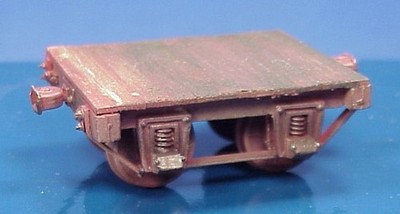 On3/On30 EUREKA MILL 4 WHEEL FLAT CAR KIT  WISEMAN MODEL SERVICES V&T SHOPS