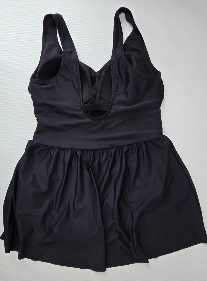 ELEMENTS Talla 20 Vestido de Baño de Una Pieza Negro Traje de Baño Togs Pieza Completa Bañistas  Foto 4 de 4