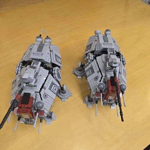 Two LEGO Star Wars: AT-TE Walkers (75337) NO Minifigs