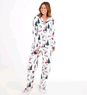 DR. SEUSS Mens/Womens White Button Up Grinch Pyjamas Set Perfect For Gift🎁 Christmas Fest