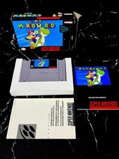 Super Mario World Super Nintendo SNES CIB  First Print Great Condition RARE