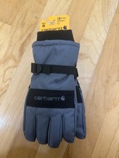 NWT Carhartt Men's Waterproof Insulated Gloves GLO511-M Gray Large Warm Work Mit