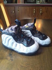 Nike Foamposite Little Posite One GS 'Graffiti' Wolf Grey Size 5 C 644791-009