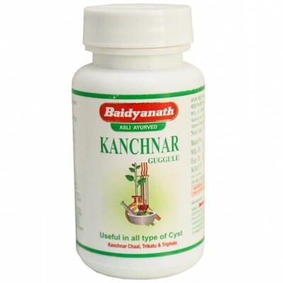 Baidyanath Kanchnar Guggulu (80tab) Pack 3  Ayurvedic Best Items SHIPING FREE