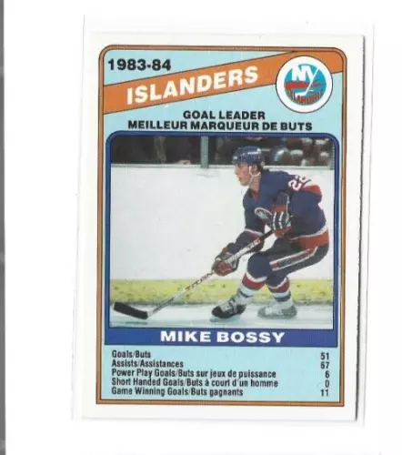 1984-85 O-Pee-Chee #362 Mike Bossy TL NMMT