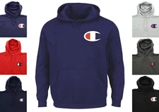 Champion Retro Men's Hoodie Big & Tall Sweatshirt Logo Pullover Hooded Shirt