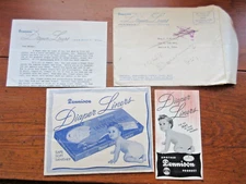 Vtg Dennison Baby Diaper Liners In Original Package  & Mailing Envelope & Letter