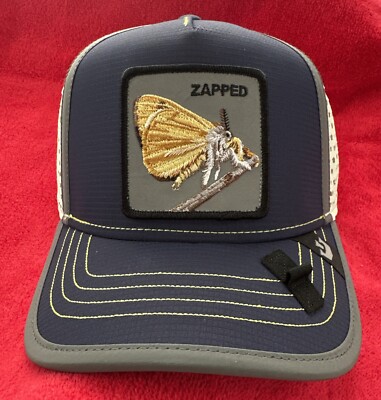 Goorin Bros Zapped High Beams Moth Reflective Limited Supply Hat Sweat-Wicking