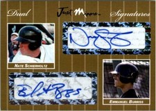 2007 Nate Schierholtz * Emmanuel Burriss *  Autograph Rookie GOLD Auto #/10