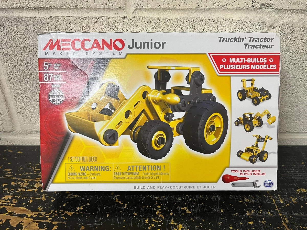 Meccano Junior Truckin' Tractor 4 Model Building Set 87 Pcs