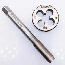 HSS M10 x 1mm Tap & M10 x 1.0mm Die Metric Thread Left Hand