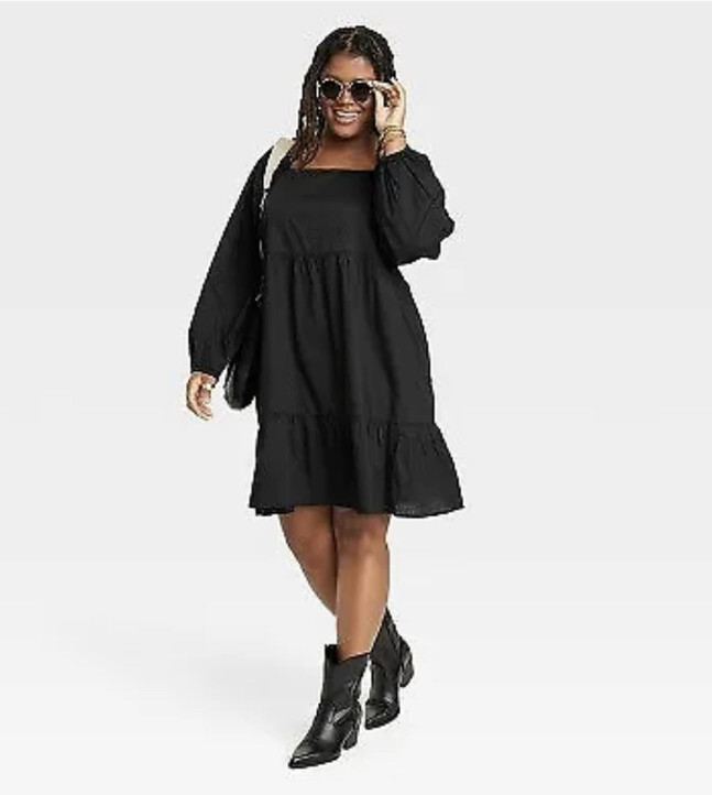 plus size long sleeve shift dress Mauve Plus Flared Sleeve Mini Shift Dress