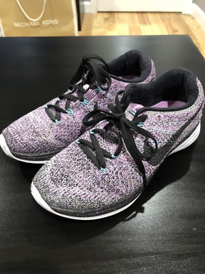 Nike Flyknit Lunar 3 Fuschia Glow Purple Haze Women s 6