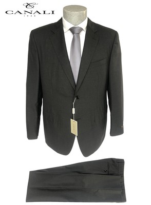 Abito sartoriale uomo CANALI, taglia 54 grigio scuro DROP 8 in LANA  VERGINE,-50% | eBay