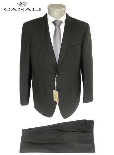 Abito sartoriale uomo CANALI, taglia 54 grigio scuro DROP 8 in LANA  VERGINE,-50% | eBay