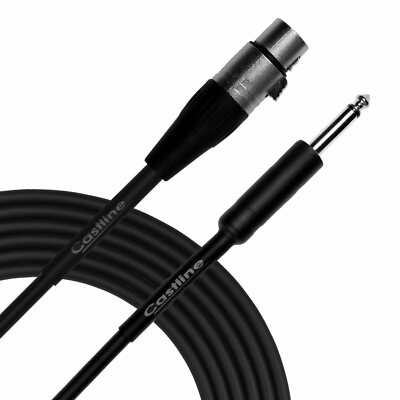 Castline Silver XLR female to 1/4'' TS Patch Cable Mogami 2582