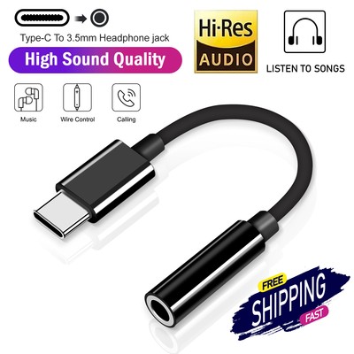 USB-C Type C to 3.5mm Aux Jack Earphone Adapter Fit Google Pixel 8 7 6 Pro 8a XL