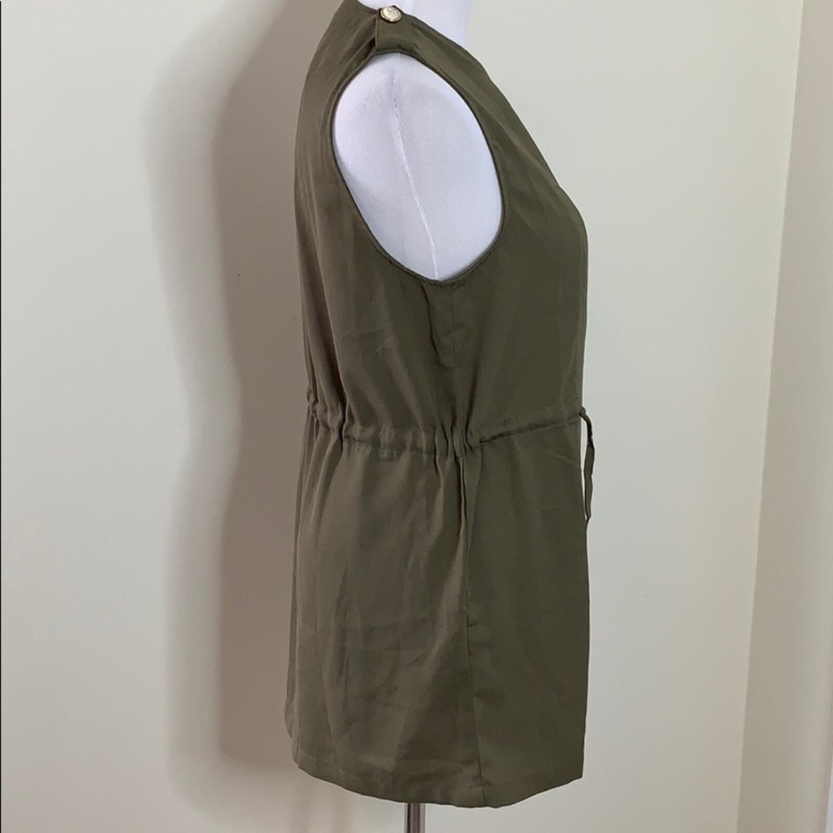 Shein Green Zipper Wrap Dress Size Small | eBay