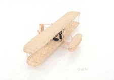Wright Brothers 1903 Flyer 1 Airplane Metal & Canvas Model 33" Aeroplane Decor