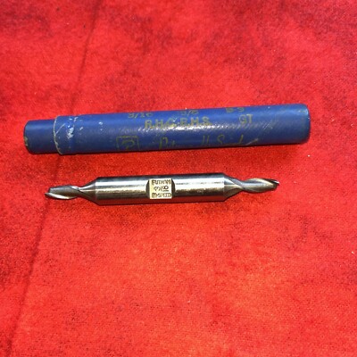 PUTNAM 3/16'' HI-SPEED TWO FLUTE DOUBLE-END MILL MACHINIST TOOL 3/8'' SHK (k43)