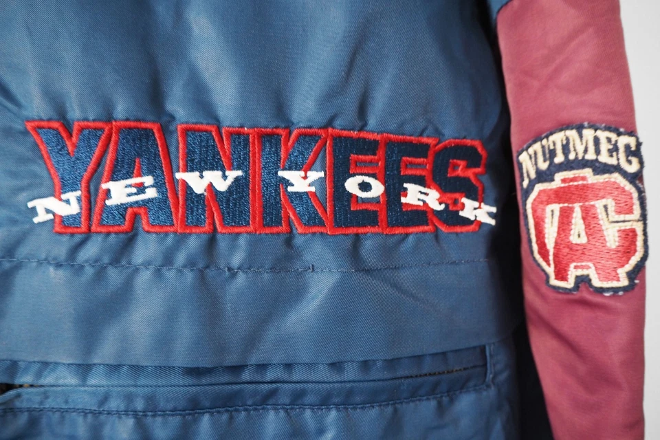 Vintage New York Yankees Nutmeg Jacket Size M/L 90s MLB USA Baseball big logo - Image 4 of 4